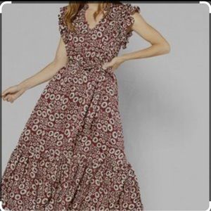 OuterKnown Crayon dress- maroon- XS